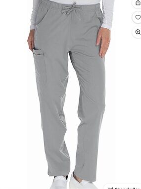 Grey Straight Leg Scrub Bottom